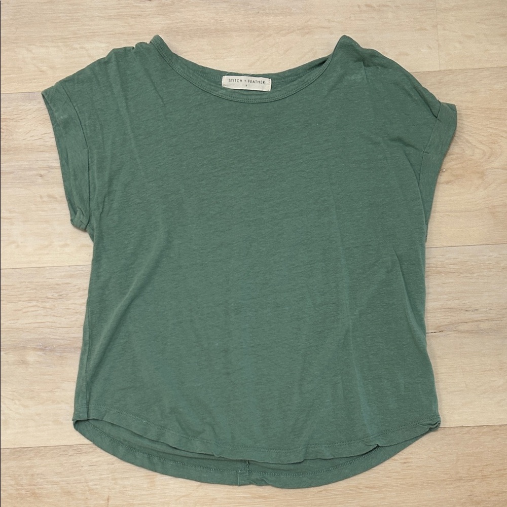 Sage & Stone Women's Green Short Sleeve Tee